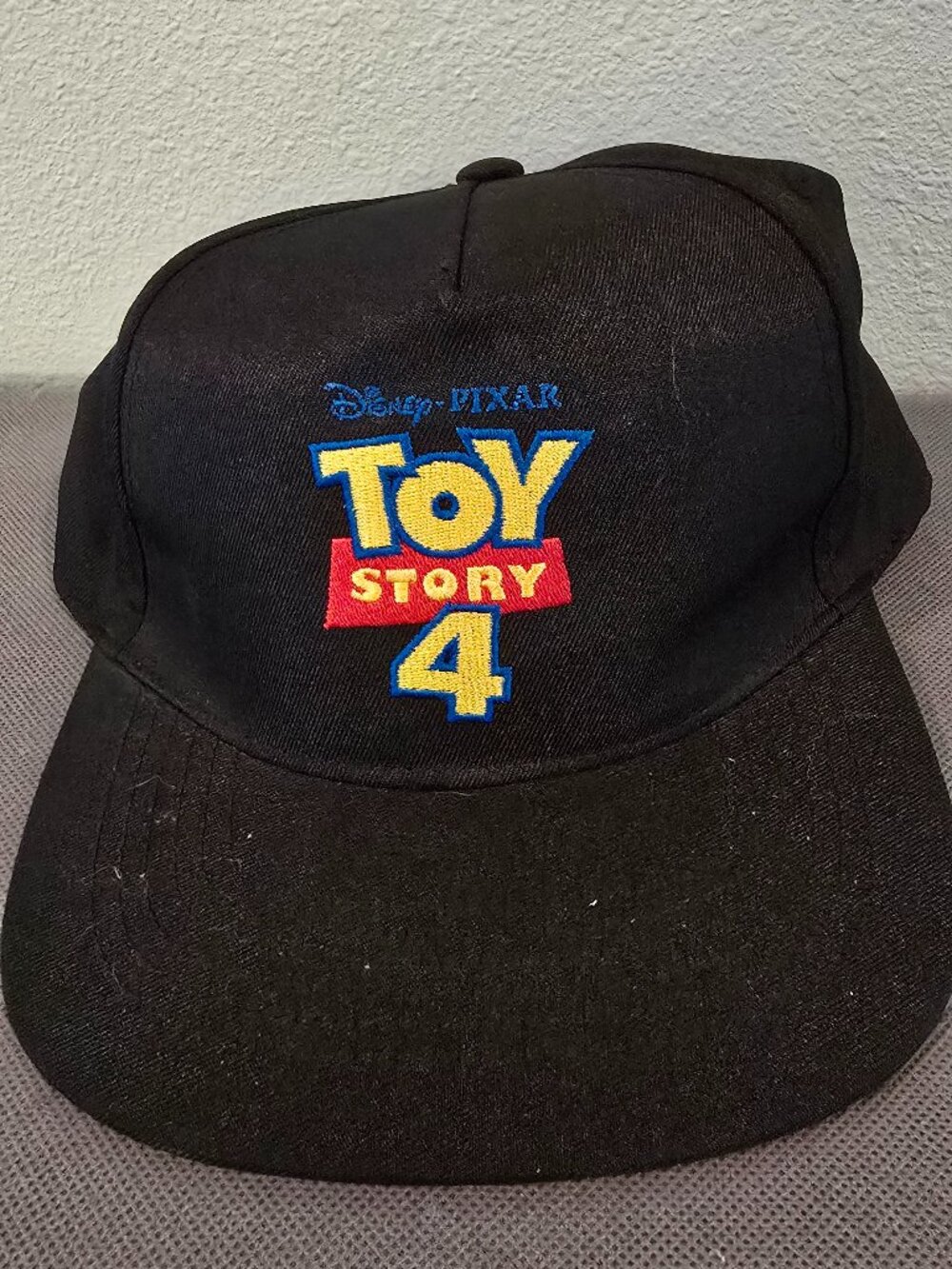 Disney Pixar Toy Story 4 Black Snapback Hat Cap Embroidered Adjustable Youth